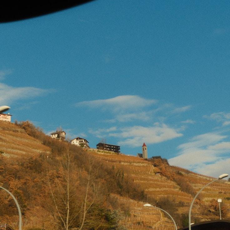 Entertainment zone at night in Switzerland